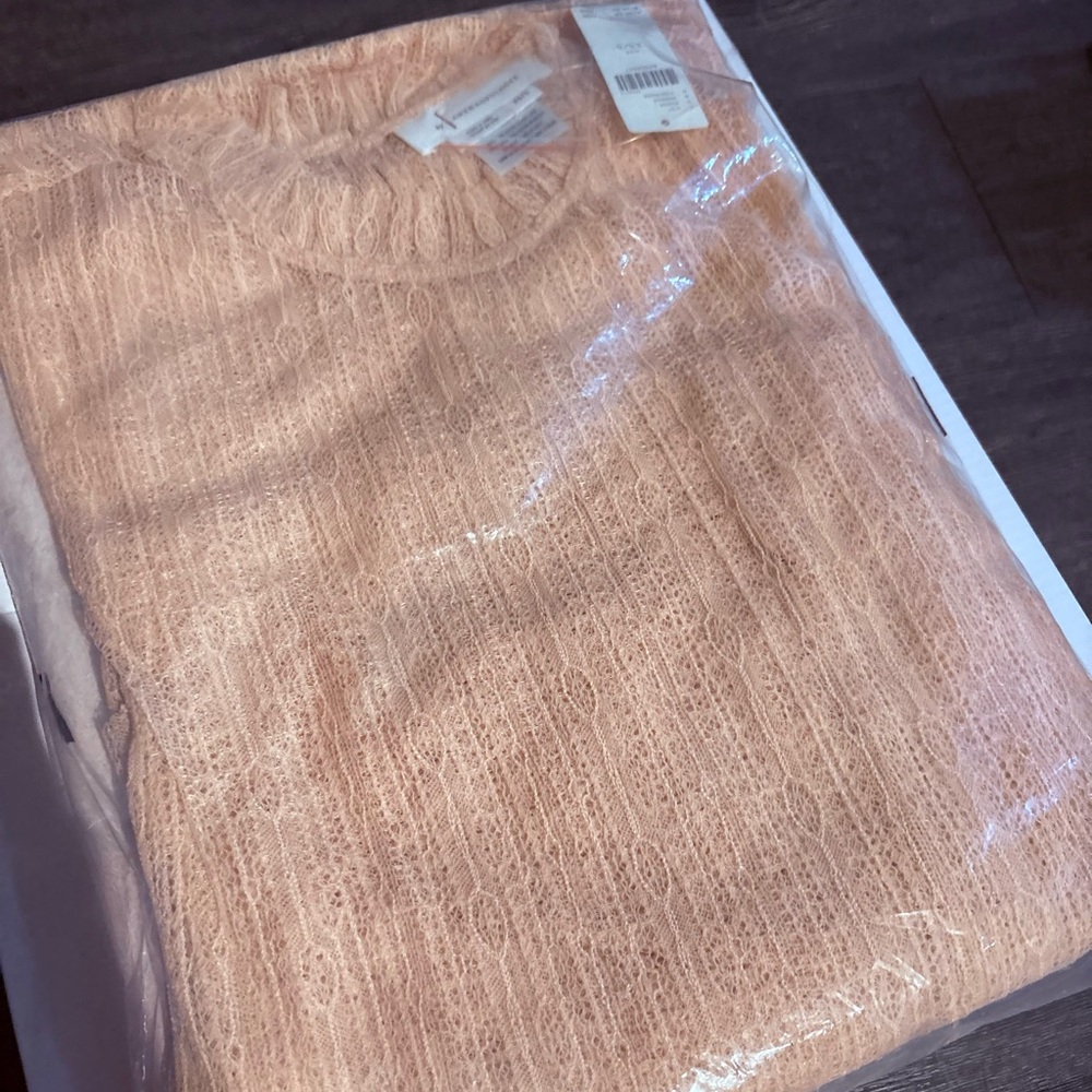 Anthropologie Light Pink Sheer Dress - Picture 4 of 5